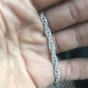 Blue Nile Jewelry - 7.5” 9.25 Sterling Silver Braid Chain bracelet Blue Nile Jewelry - 7.5” 9.25 Sterling Silver Braid Chain bracelet